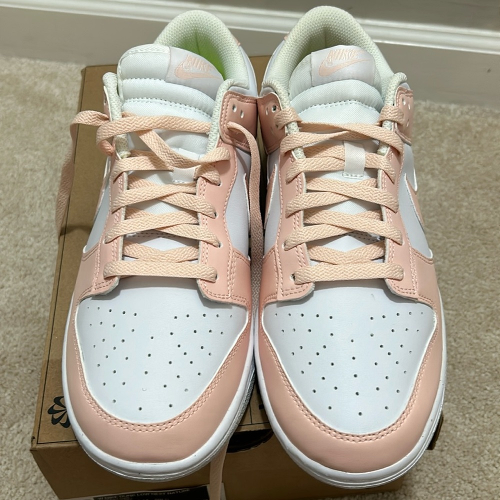 Nike women dunk low next nature corail pale , pale pink size 10w size8.5 men